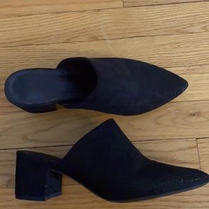 Black heeled clog shoe◾️